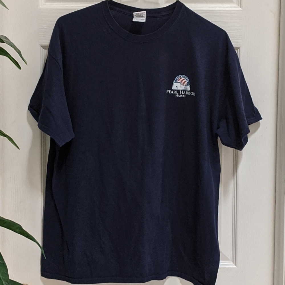 Pearl Harbor Men's Double Sided Graphic Tee Size XL